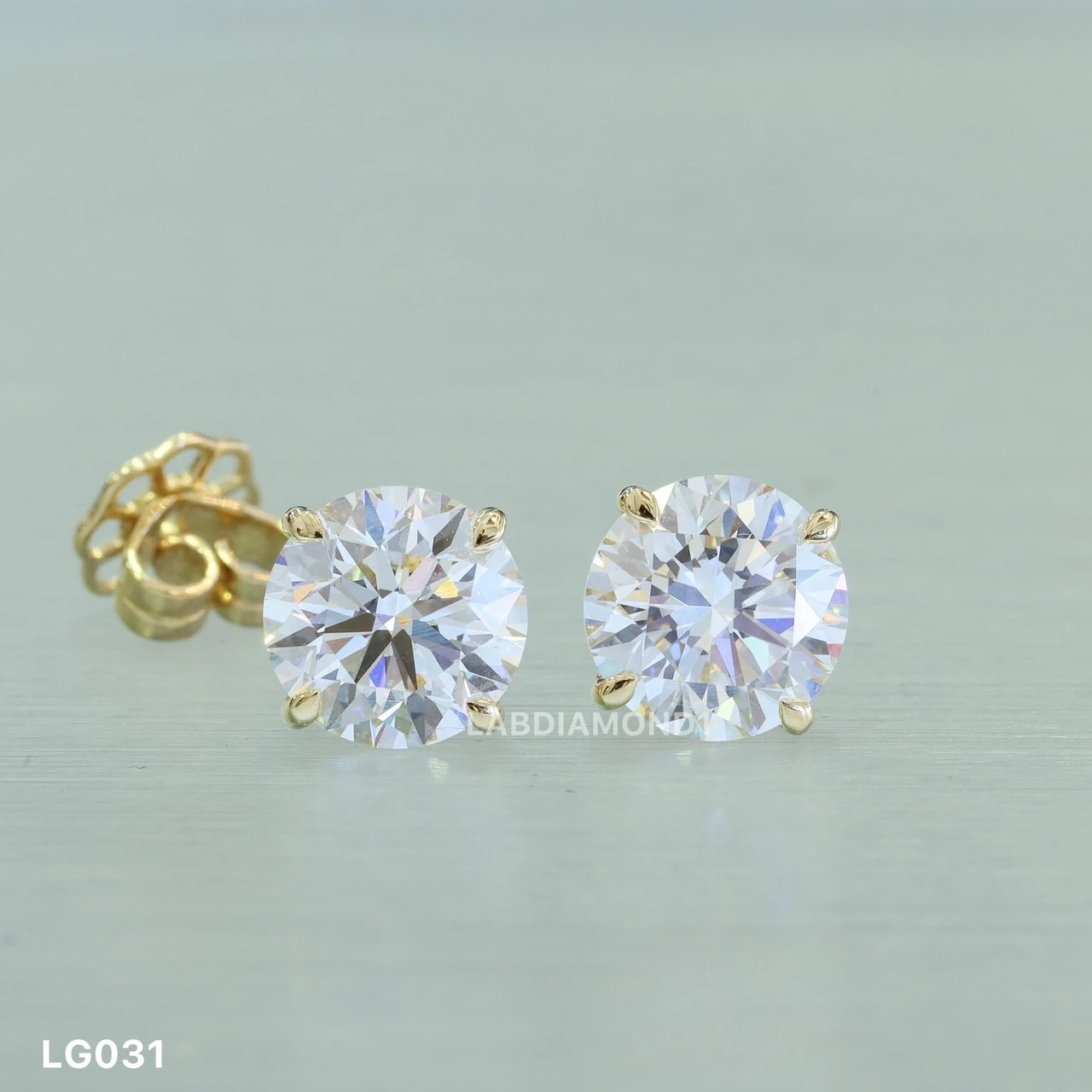 ต่างหูเม็ดเดี่ยว Round shape LG031